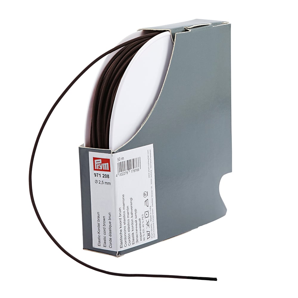 Prym Elastisk Snor 2,5mm - Brun