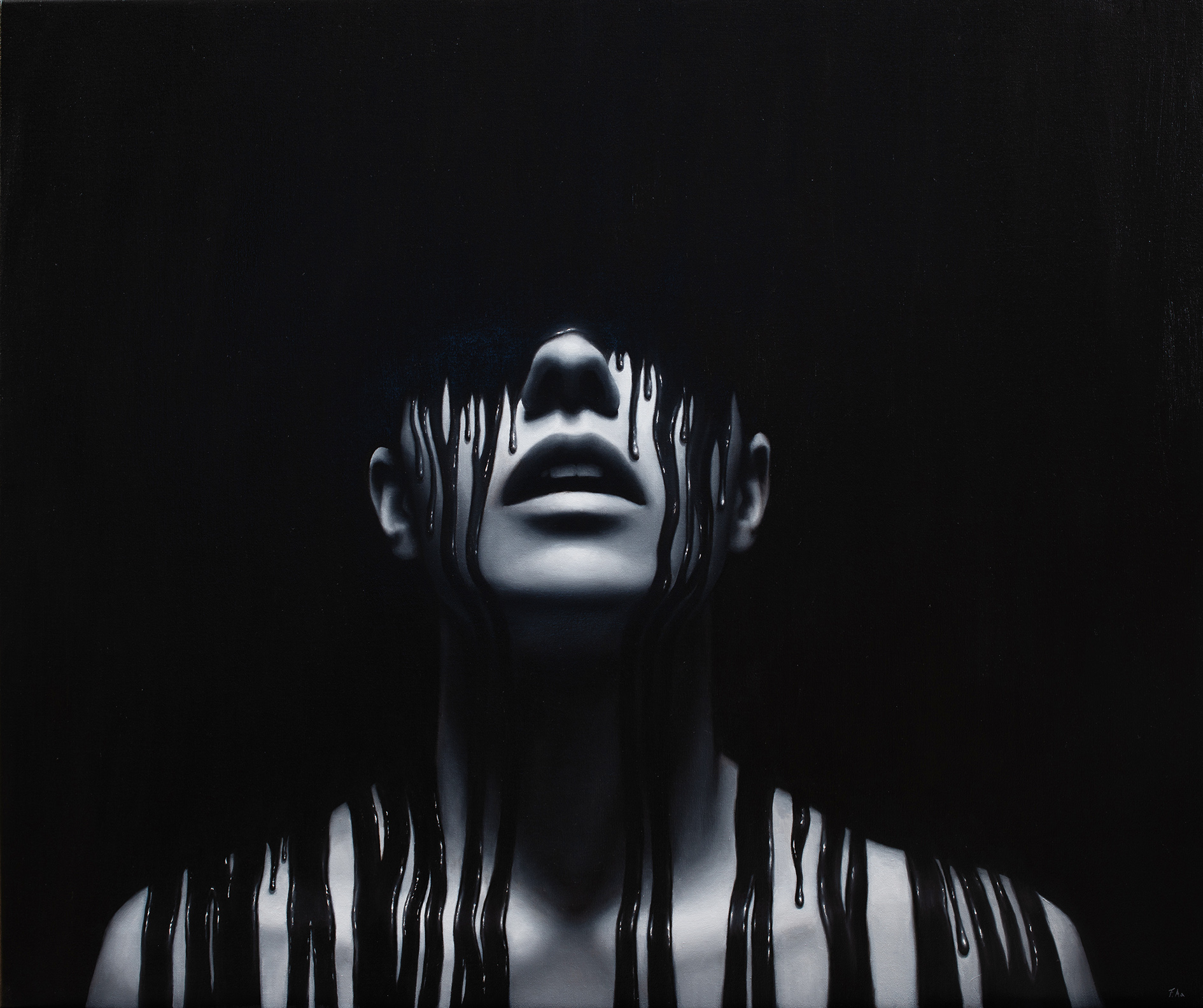 Frøydis Aarseth - Overload. Olje pa linlerret 80x95cm