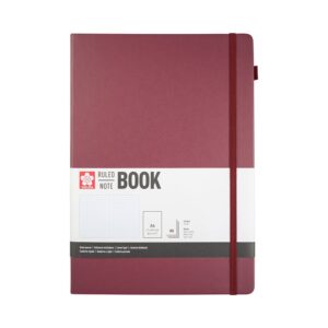 Sakura Notatbok A4 140g - Linjert - Mulberry