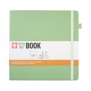 Sakura Notatbok 20x20cm 140g - Prikker - Pale Patina