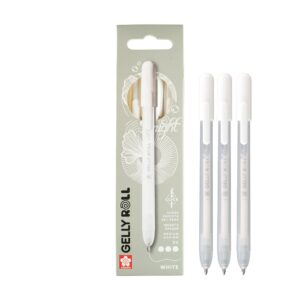 Sakura Gelly Roll Retractable - Classic Sett 3stk White