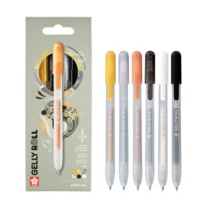 Sakura Gelly Roll Retractable - Mixed sett 6stk
