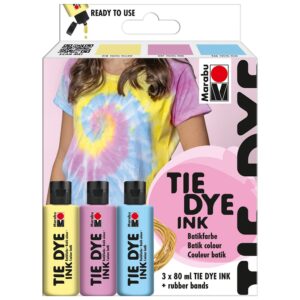 Marabu TIE DYE Ink Set 3 x 80 ml Pastel