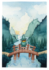 A Bridge with a View - AKB Illustrations