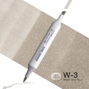 Copic Marker Sketch - W3 Warm Gray No.3