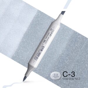 Copic Marker Sketch - C3 Cool Gray No.3