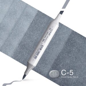 Copic Marker Sketch - C5 Cool Gray No.5
