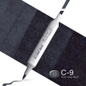 Copic Marker Sketch - C9 Cool Gray No.9