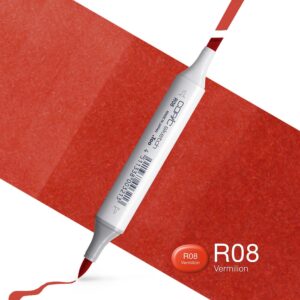 Copic Marker Sketch - R08 Vermilion