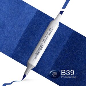 Copic Marker Sketch - B39 Prussian Blue