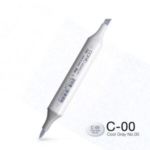 Copic Marker Sketch - C00 Cool Gray No.00