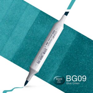 Copic Marker Sketch - BG09 Blue Green