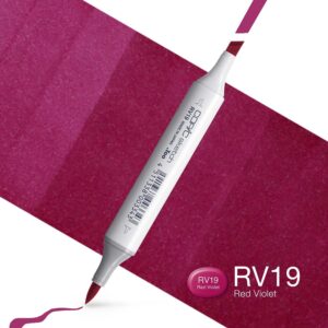 Copic Marker Sketch - RV19 Red Violet
