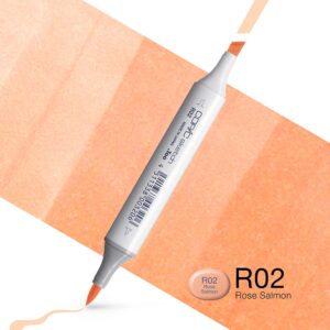 Copic Marker Sketch - R02 Rose Salmon