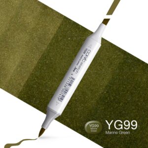 Copic Marker Sketch - YG99 Marine Green