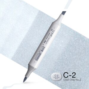 Copic Marker Sketch - C2 Cool Gray No.2