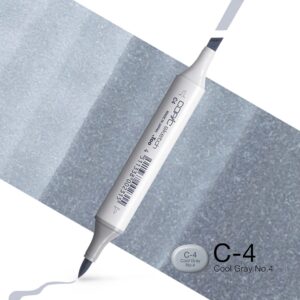 Copic Marker Sketch - C4 Cool Gray No.4