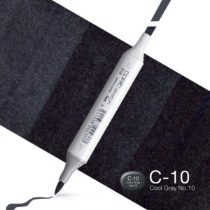 Copic Marker Sketch - C10 Cool Gray No.10