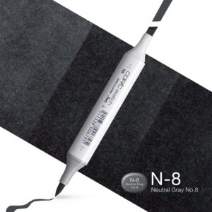 Copic Marker Sketch - N8 Neutral Gray No.8