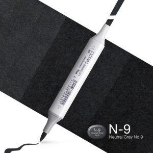 Copic Marker Sketch - N9 Neutral Gray No.9