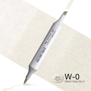 Copic Marker Sketch - W0 Warm Gray No.0