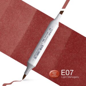 Copic Marker Sketch - E07 Light Mahogany