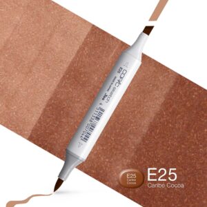 Copic Marker Sketch - E25 Caribe Cocoa
