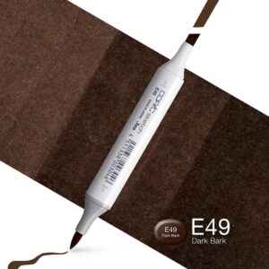 Copic Marker Sketch - E49 Dark Bark