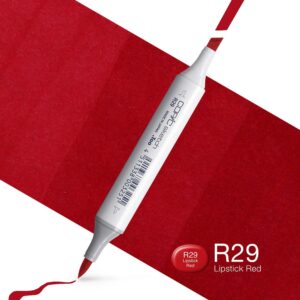 Copic Marker Sketch - R29 Lipstick Red