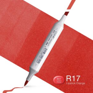 Copic Marker Sketch - R17 Lipstick Orange