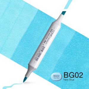Copic Marker Sketch - BG02 New Blue