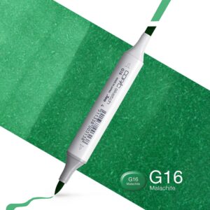 Copic Marker Sketch - G16 Malachite