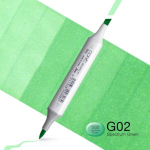 Copic Marker Sketch - G02 Spectrum Green
