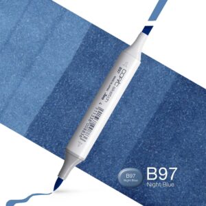 Copic Marker Sketch - B97 Night Blue