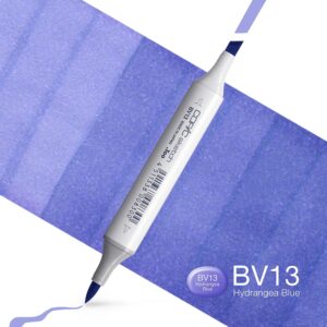 Copic Marker Sketch - BV13 Hydrangea Blue
