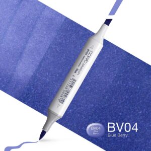 Copic Marker Sketch - BV04 Blue Berry