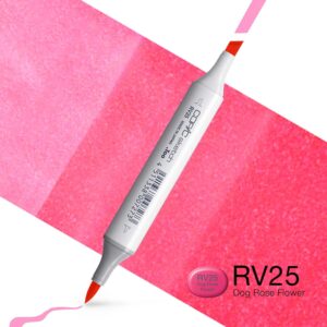Copic Marker Sketch - RV25 Dog Rose Flower