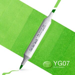 Copic Marker Sketch - YG07 Acid Green