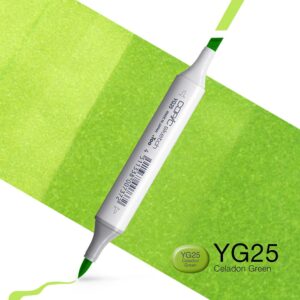 Copic Marker Sketch - YG25 Celadon Green
