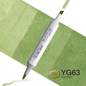 Copic Marker Sketch - YG63 Pea Green