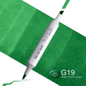 Copic Marker Sketch - G19 Bright Parrot Green
