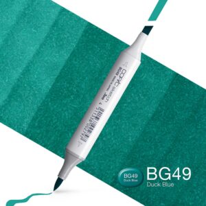Copic Marker Sketch - BG49 Duck Blue
