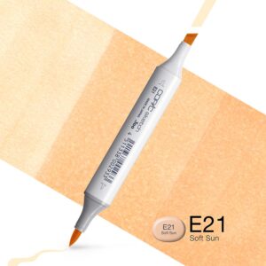 Copic Marker Sketch - E21 Soft Sun