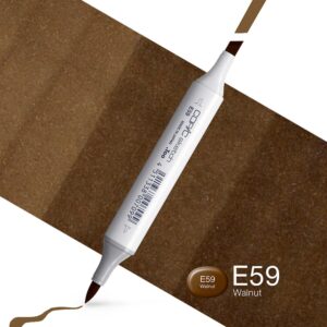 Copic Marker Sketch - E59 Walnut
