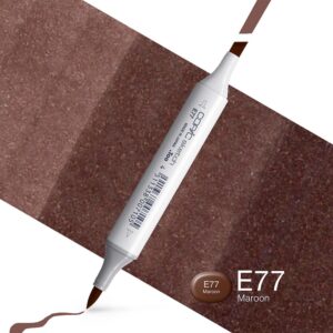 Copic Marker Sketch - E77 Maroon