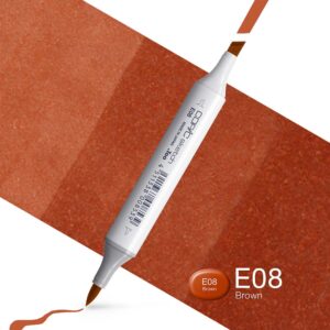 Copic Marker Sketch - E08 Brown