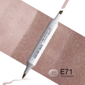 Copic Marker Sketch - E71 Champagne