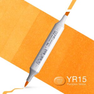 Copic Marker Sketch - YR15 Pumpkin Yellow