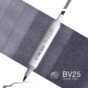 Copic Marker Sketch - BV25 Grayish Violet