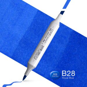 Copic Marker Sketch - B28 Royal Blue